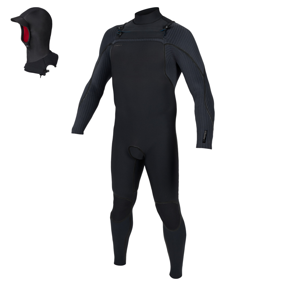 Oneill Mutant 4/3+ fullsuit met hood heren zwart foto 1