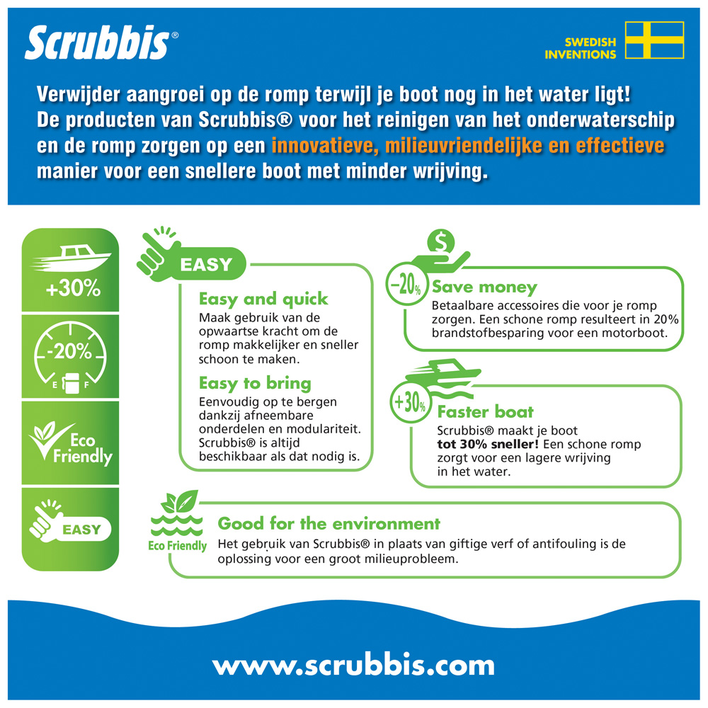 Starbrite scrubbis set waterlijn en bodem scrubber 5