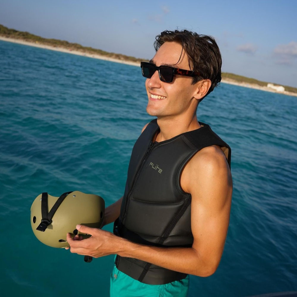 Flite helm grijs/groen 3