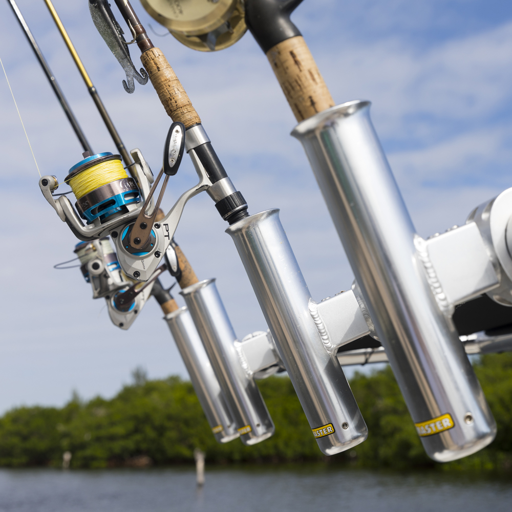 Fishmaster verstelbare hengel houder zwart 7