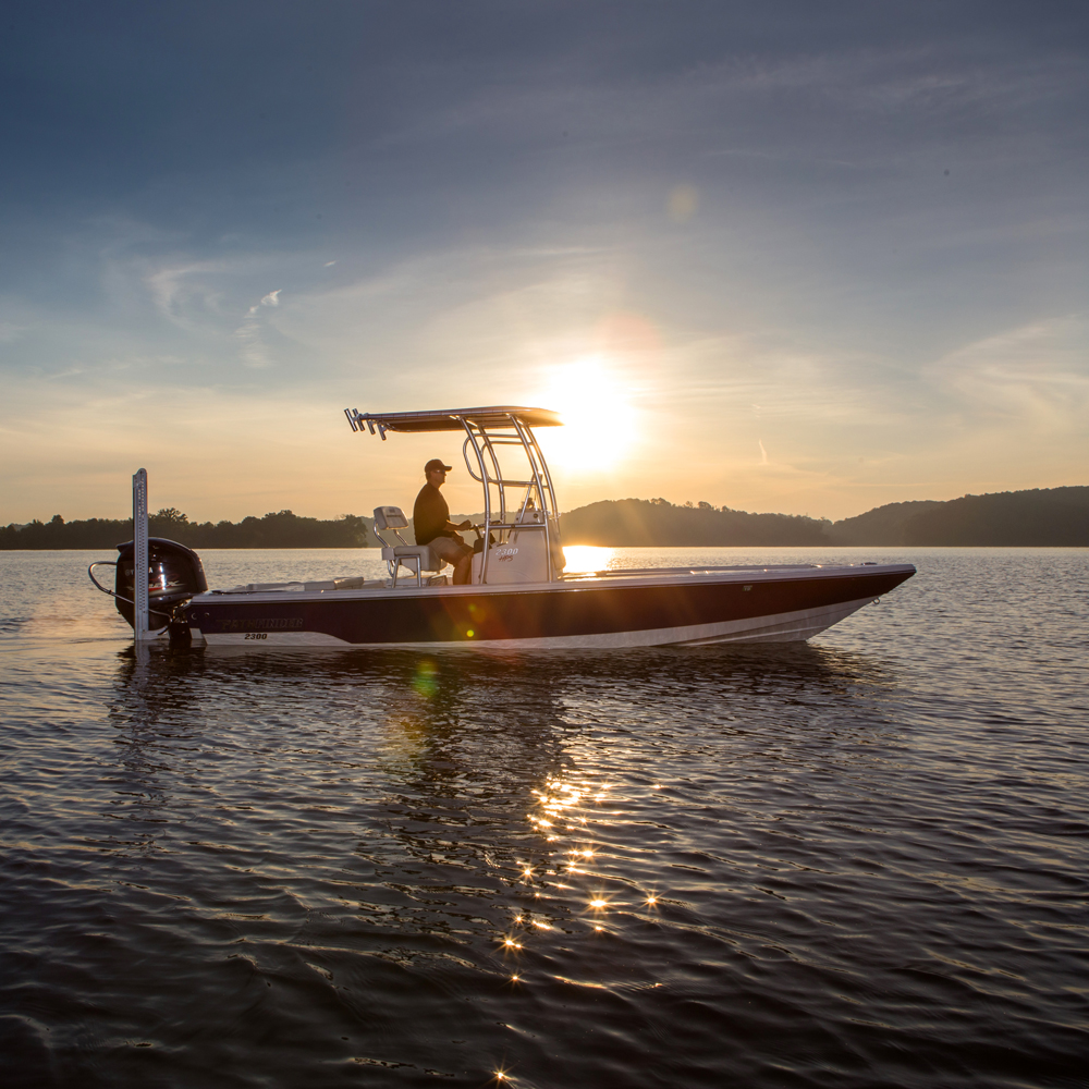 Fishmaster pro T-Top polished met zwart canvas 3