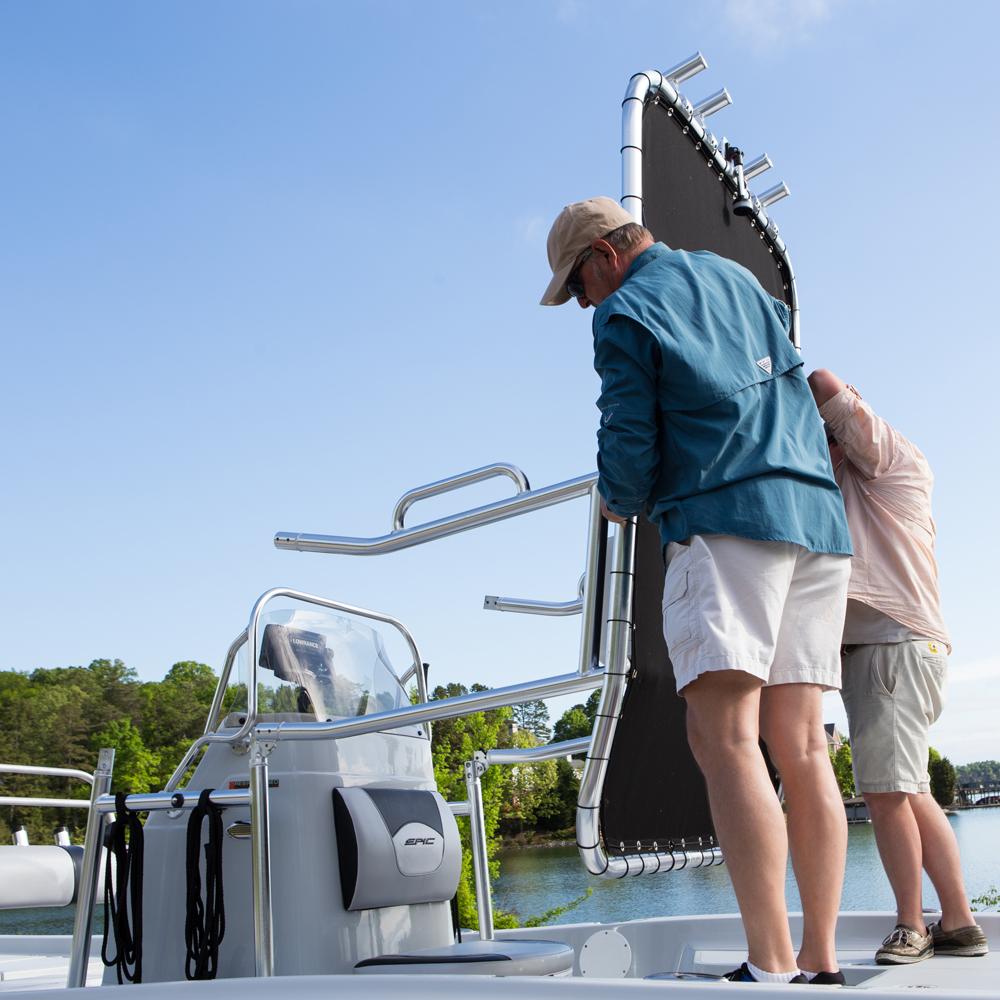 Fishmaster pro T-Top zwart met zwart canvas 9