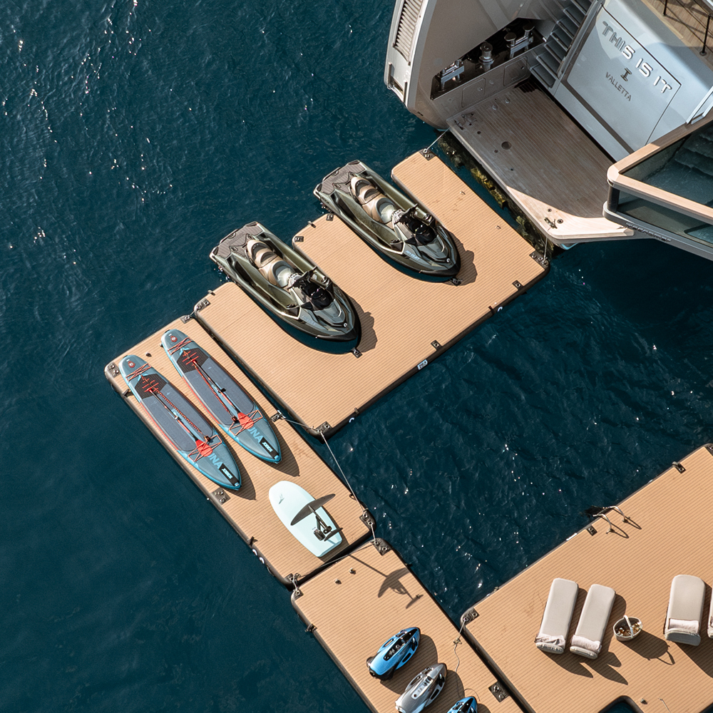 SeaRaft M-Shape opblaasbaar jetski dock rond zwart 3