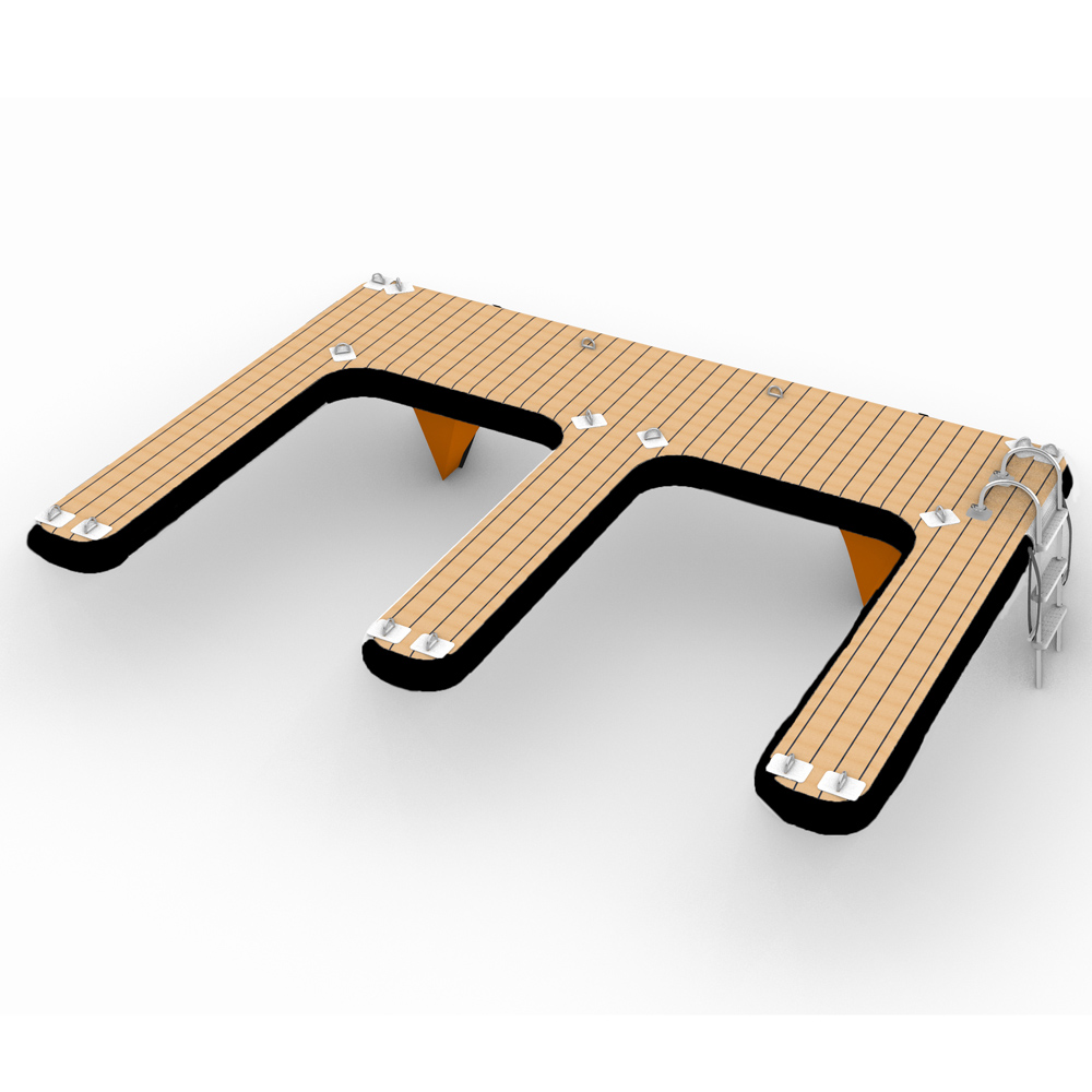 M-Shape opblaasbaar jetski dock zwart