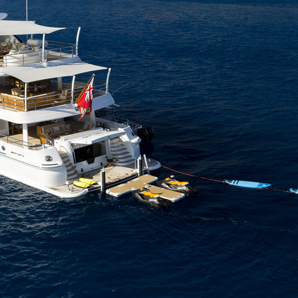 SeaRaft T-Shape opblaasbaar jetski dock grijs 3