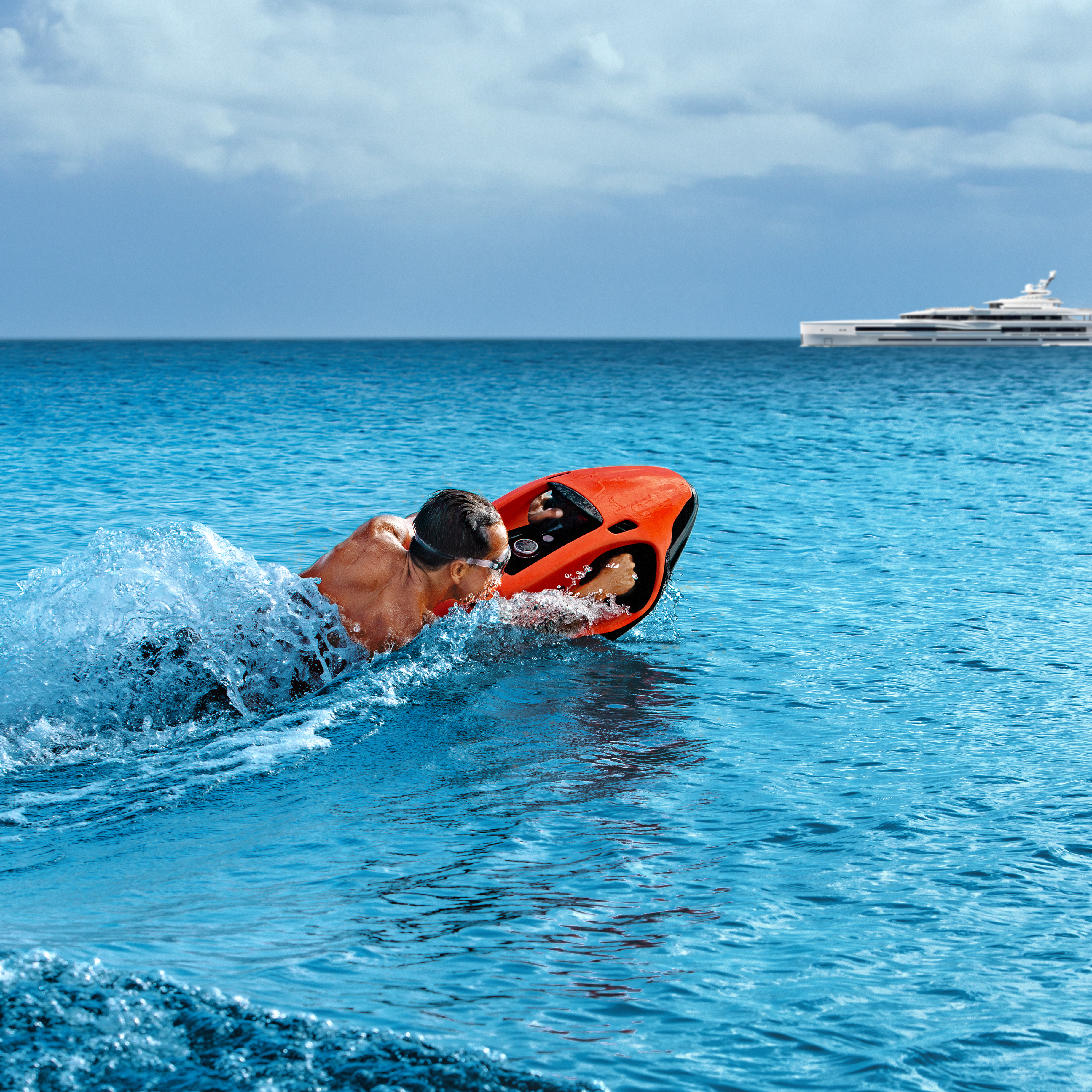 Seabob F9S Lio Orange onderwater scooter 8