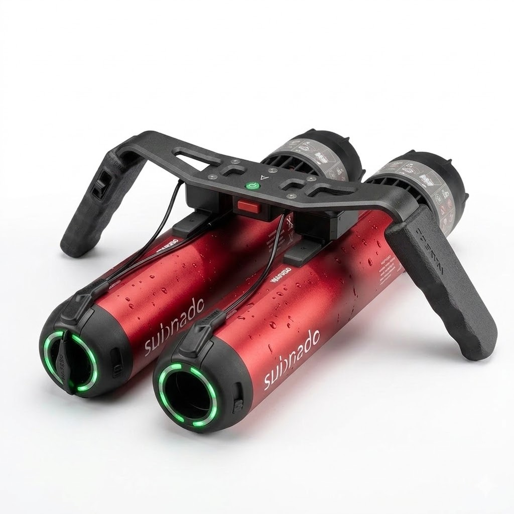 Subnado Standard onderwater scooter twin red foto 1