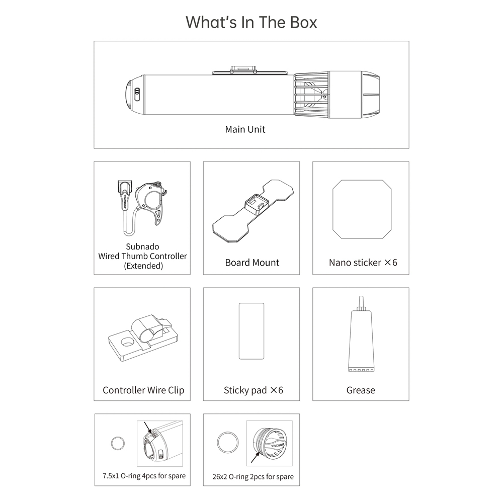 Subnado Standard onderwaterscooter SUP 6