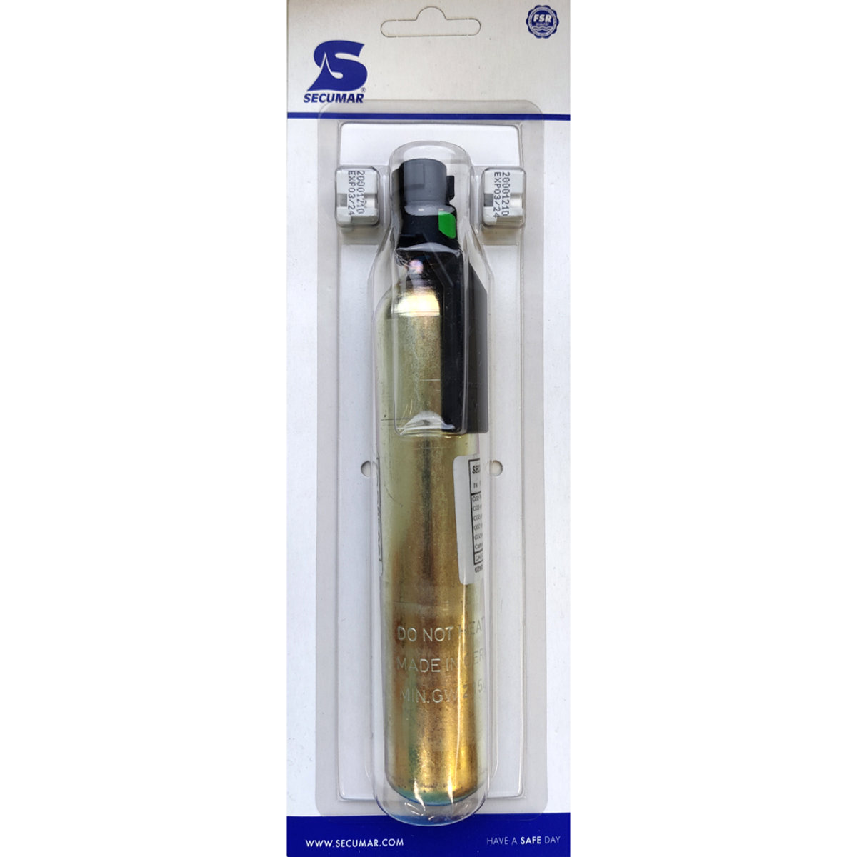 Secumar 60 gr. co2 dock-patroon met bajonet en pill-box 2 3