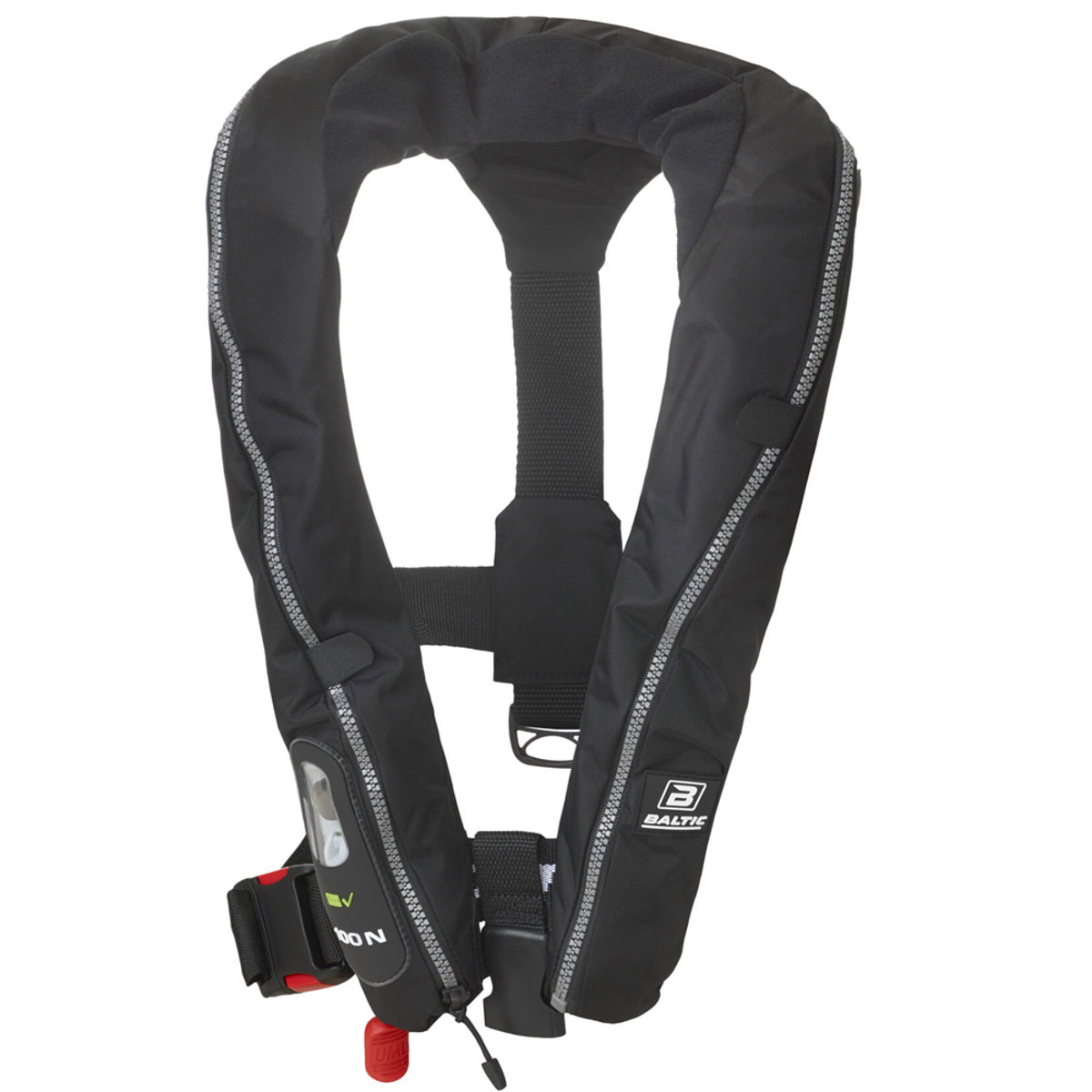 Baltic Compact 100N automatisch reddingsvest met harnas zwart foto 1