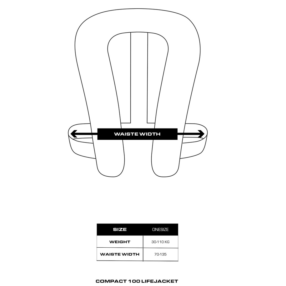 Baltic Compact 100N automatisch reddingsvest met harnas rood 2