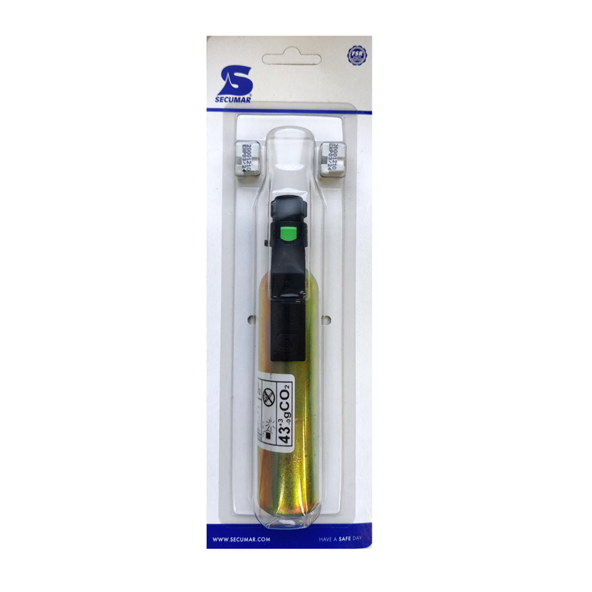 Secumar 43 gr. co2 dock-patroon met bajonet en pill-box 2 4