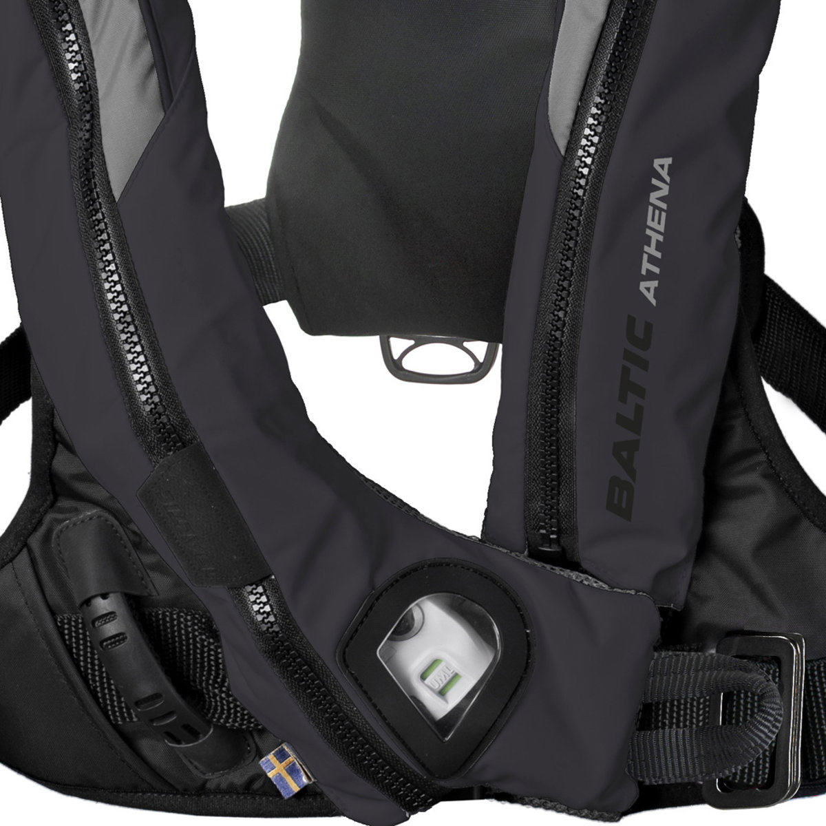 Baltic Athena 165N automatisch reddingsvest met harnas zwart/grijs 3