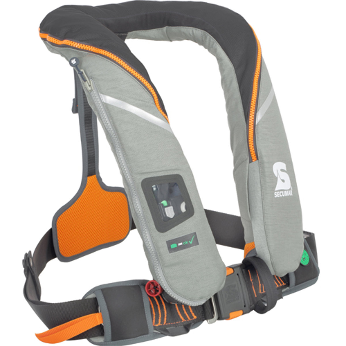 Secumar reddingsvest survival 220N grijs/oranje 2