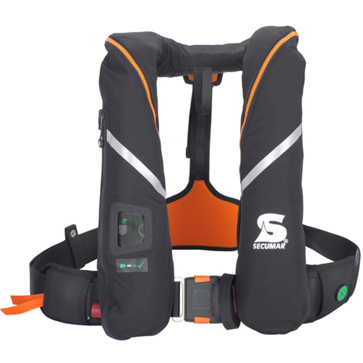 reddingsvest survival 275N zwart / oranje