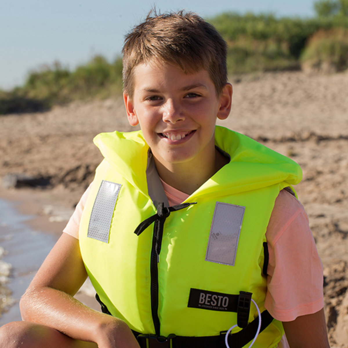 Besto economy kinderreddingsvest 100n 20-30kg geel 2
