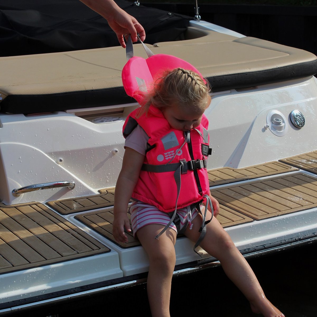 Besto deluxe kinderreddingsvest 100n 15-20kg roze 2