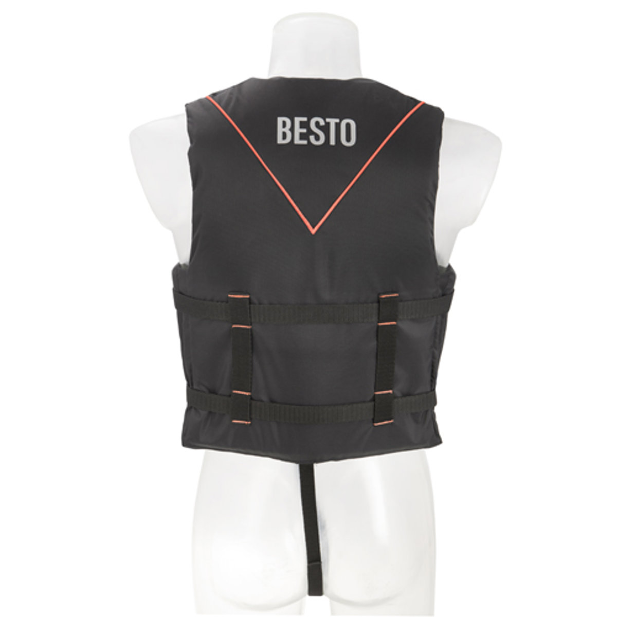 Besto ski zwemvest 50N zwart/oranje 3