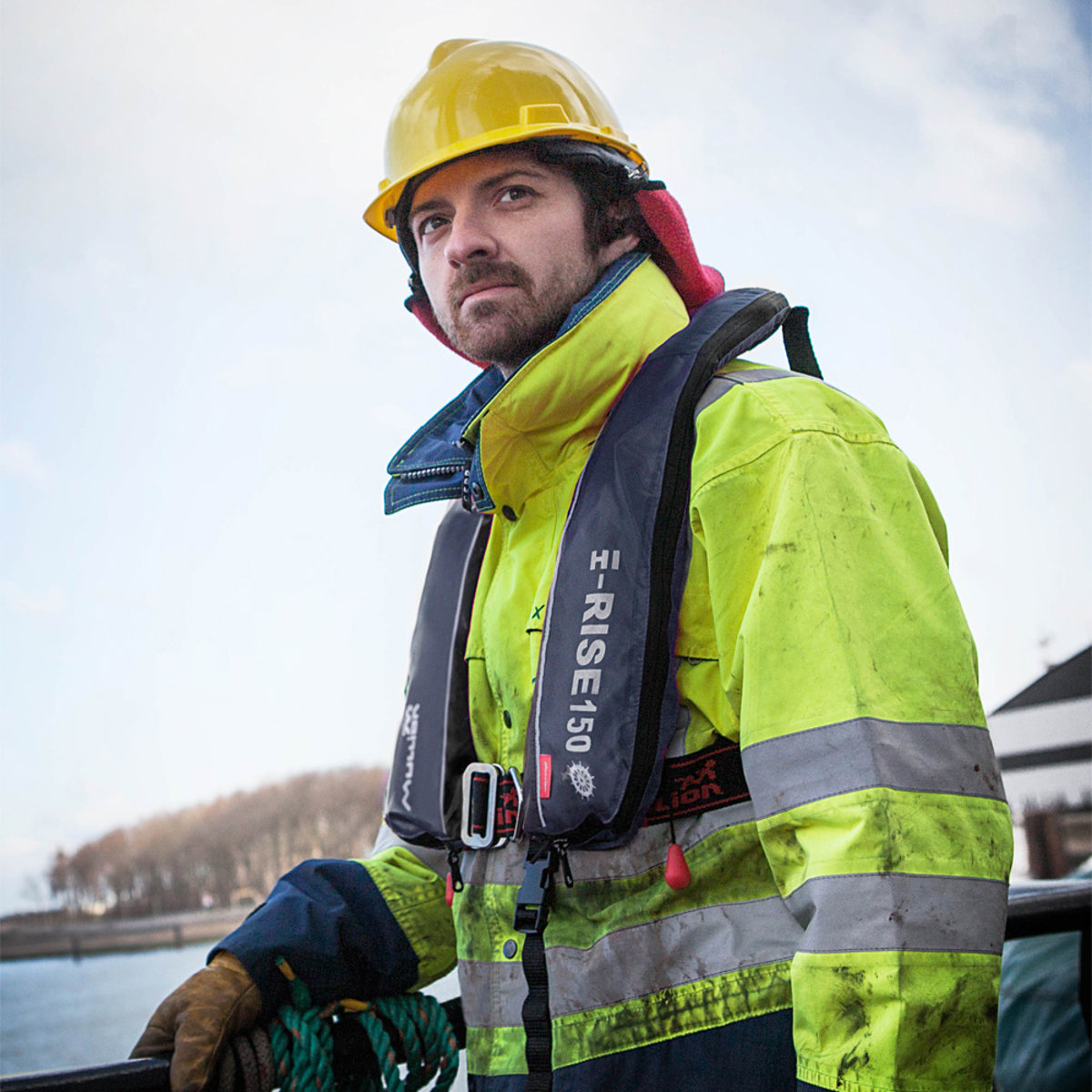 Mullion Hi-Rise + Sprayhood reddingsvest 150N SOLAS - HR donkerblauw 2