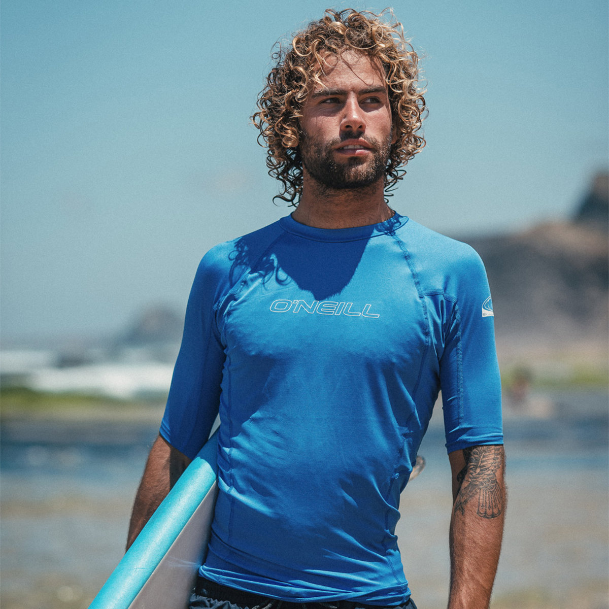 Oneill sneldrogend UV protectie shirt heren blauw 4