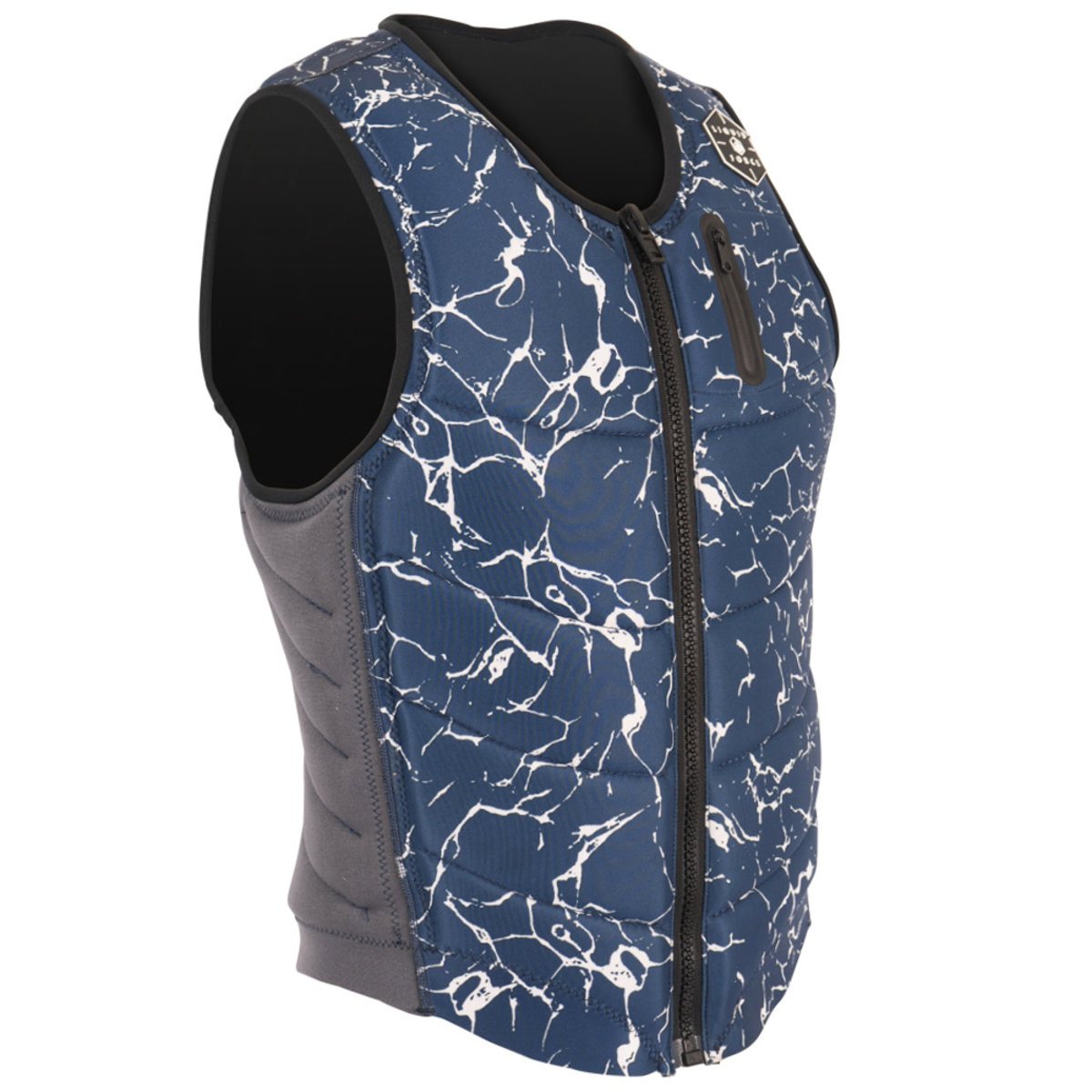 liquid-force squad comp ce impact shield heren navy-grijs foto 1